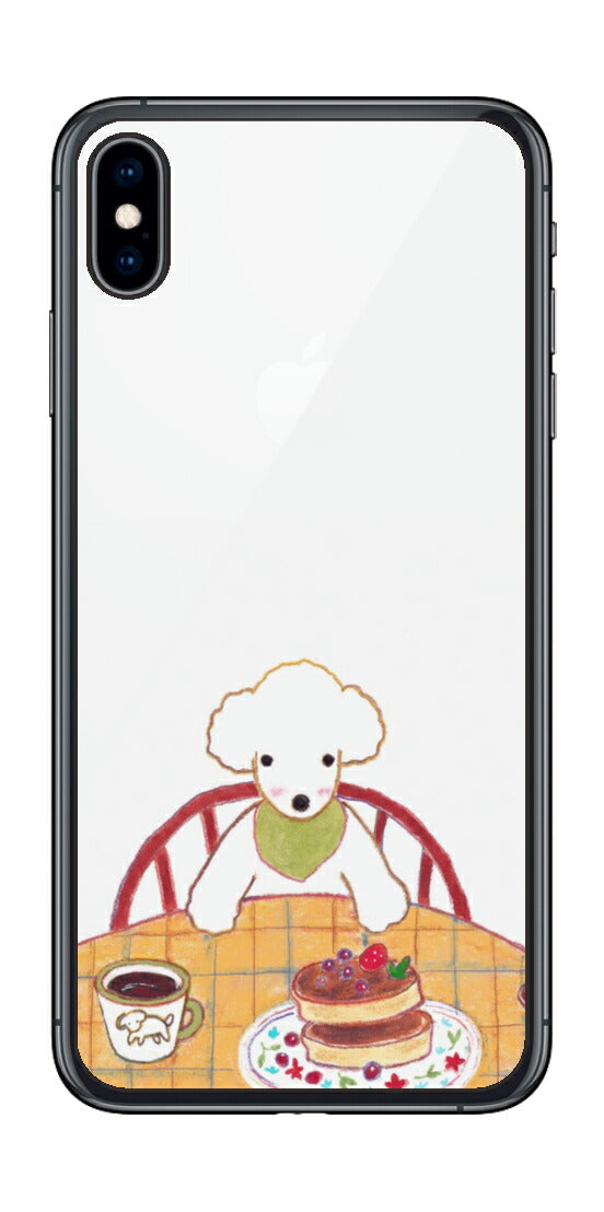 iPhone XS Max用 【コラボ プリント Design by よこお さとみ 005 】 背面 保護 フィルム 日本製