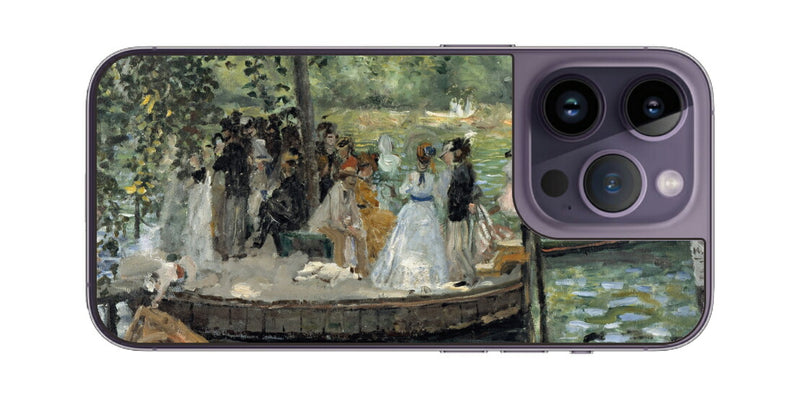 iPhone 14 pro用 背面 保護 フィルム 名画 プリント ルノワール ラ・グルヌイエール（ ピエール＝オーギュスト・ルノワール Pierre-Auguste Renoir ）
