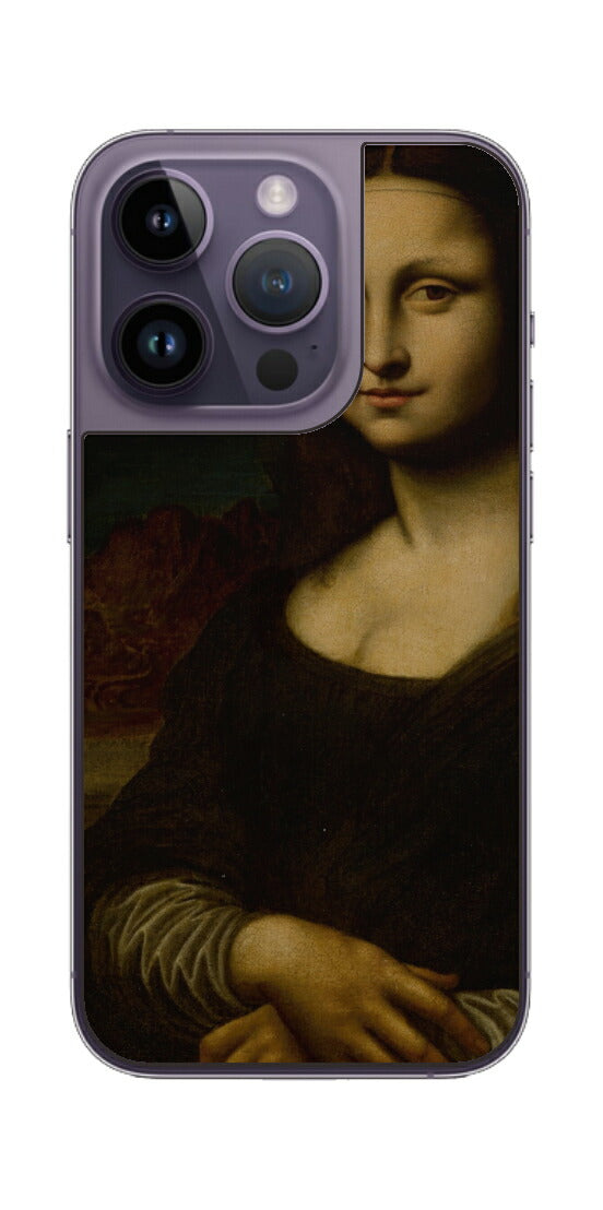 iPhone 14 pro用 背面 保護 フィルム 名画 プリント ダ・ヴィンチ モナリザ（ レオナルド・ダ・ヴィンチ Leonardo da Vinci ）