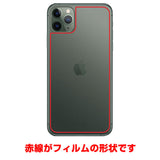 iPhone 11 Pro Max用 【コラボ プリント Design by すいかねこ 007 】 カーボン調 背面 保護 フィルム 日本製