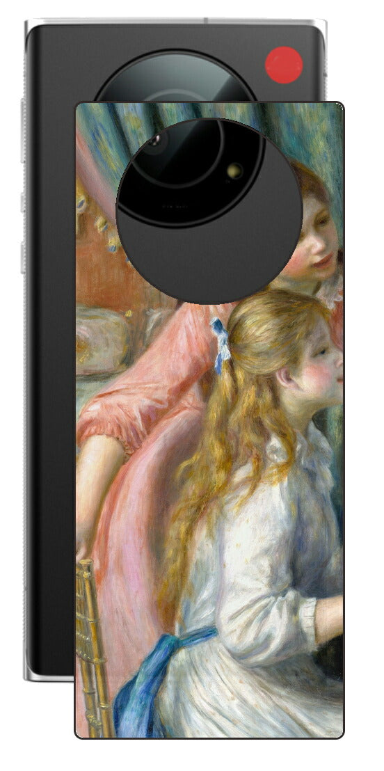 Leica Leitz Phone 1用 背面 保護 フィルム 名画 プリント ルノワール ピアノを弾く二人の少女（ ピエール＝オーギュスト・ルノワール Pierre-Auguste Renoir ）