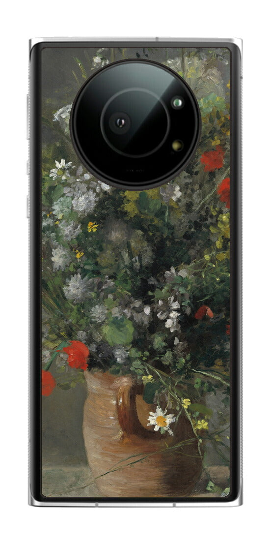 Leica Leitz Phone 1用 背面 保護 フィルム 名画 プリント ルノワール 花瓶の花（ ピエール＝オーギュスト・ルノワール Pierre-Auguste Renoir ）