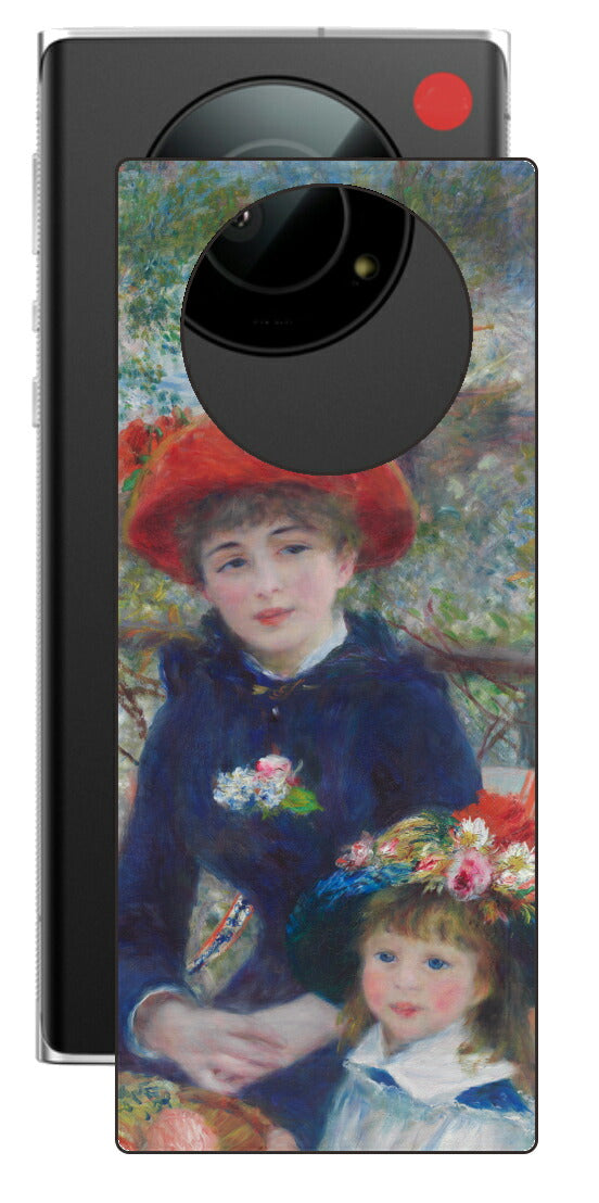 Leica Leitz Phone 1用 背面 保護 フィルム 名画 プリント ルノワール 二人の姉妹（ ピエール＝オーギュスト・ルノワール Pierre-Auguste Renoir ）