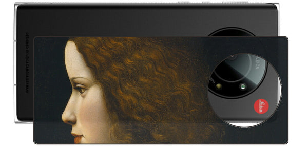 Leica Leitz Phone 1用 背面 保護 フィルム 名画 プリント ダ・ヴィンチ 若い女性の肖像（ レオナルド・ダ・ヴィンチ Leonardo da Vinci ）