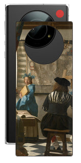 Leica Leitz Phone 1用 背面 保護 フィルム 名画 プリント フェルメール 絵画の芸術 （ ヨハネス・フェルメール Johannes Vermeer ）