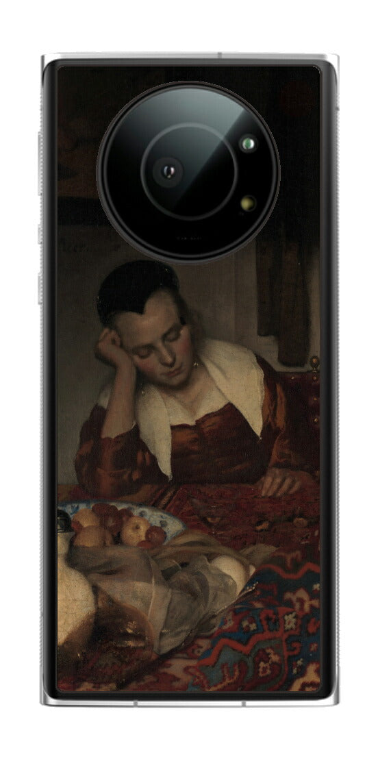 Leica Leitz Phone 1用 背面 保護 フィルム 名画 プリント フェルメール 眠っているメイド （ ヨハネス・フェルメール Johannes Vermeer ）