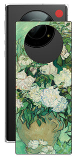 Leica Leitz Phone 1用 背面 保護 フィルム 名画 プリント ゴッホ バラ（ フィンセント ファン ゴッホ Vincent Willem van Gogh ）