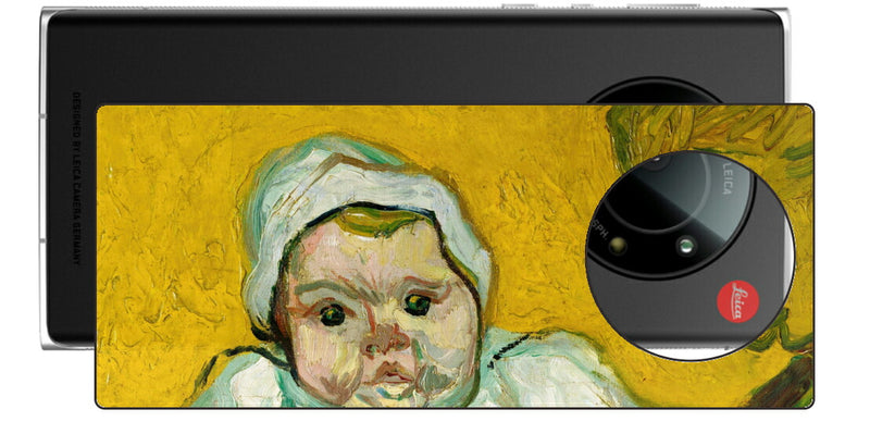 Leica Leitz Phone 1用 背面 保護 フィルム 名画 プリント ゴッホ ルーラン夫人と赤ちゃん（ フィンセント ファン ゴッホ Vincent Willem van Gogh ）