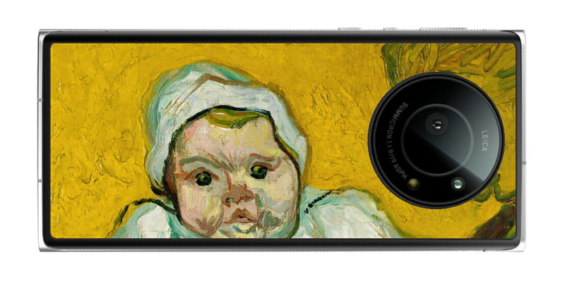 Leica Leitz Phone 1用 背面 保護 フィルム 名画 プリント ゴッホ ルーラン夫人と赤ちゃん（ フィンセント ファン ゴッホ Vincent Willem van Gogh ）