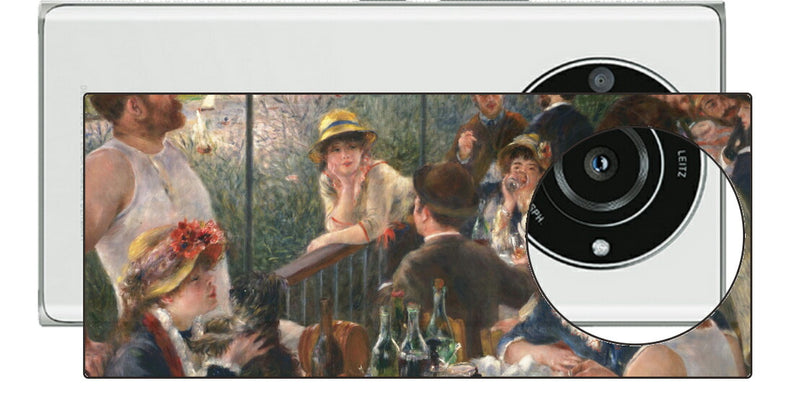Leica Leitz Phone 2用 背面 保護 フィルム 名画 プリント ルノワール 舟遊びをする人々の昼食（ ピエール＝オーギュスト・ルノワール Pierre-Auguste Renoir ）