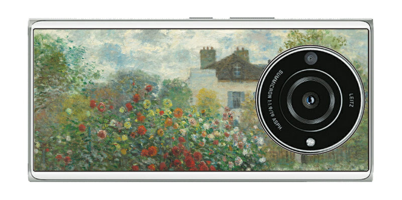 Leica Leitz Phone 2用 背面 保護 フィルム 名画プリント クロード・モネ （ Claude Monet ) アルジャントゥイユのモネの家の庭