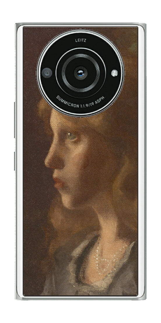 Leica Leitz Phone 2 SoftBank用 背面 保護 フィルム 名画プリント グスタフ クリムト 横顔をみせる少女