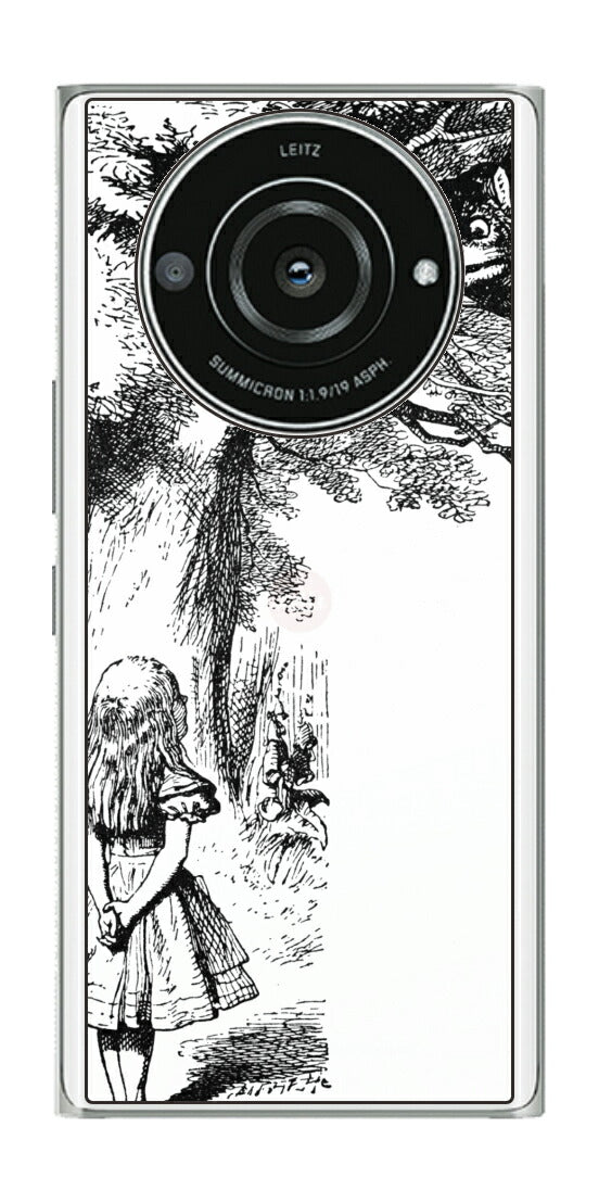 Leica Leitz Phone 2用 背面 保護 フィルム 名画プリント ジョン・テニエル （ John Tenniel ) チェシャ猫