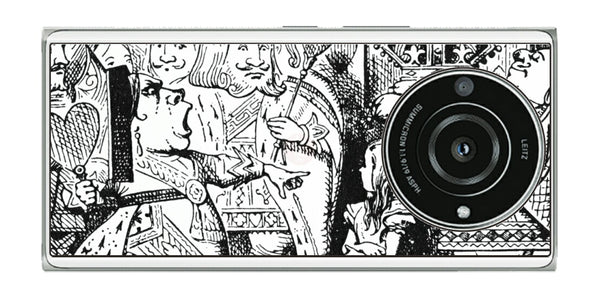 Leica Leitz Phone 2用 背面 保護 フィルム 名画プリント ジョン・テニエル （ John Tenniel ) 王様と女王様