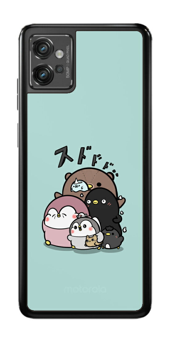 ClearView モトローラ moto g32用 【コラボ プリント Design by お腹すい汰 001 】 背面 保護 フィルム 日本製