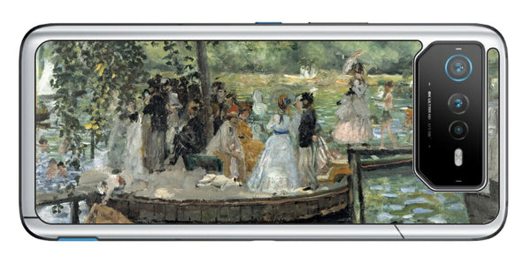 ASUS ROG Phone 6 / ROG Phone 6 Pro用 背面 保護 フィルム 名画 プリント ルノワール ラ・グルヌイエール（ ピエール＝オーギュスト・ルノワール Pierre-Auguste Renoir ）