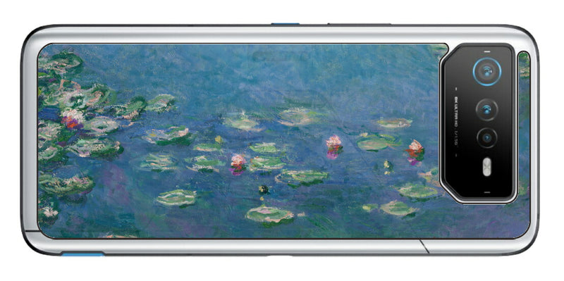 ASUS ROG Phone 6 / ROG Phone 6 Pro用 背面 保護 フィルム 名画プリント クロード・モネ （ Claude Monet ) 睡蓮
