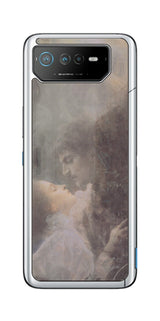 ASUS ROG Phone 6 / ROG Phone 6 Pro用 背面 保護 フィルム 名画プリント グスタフ クリムト 愛