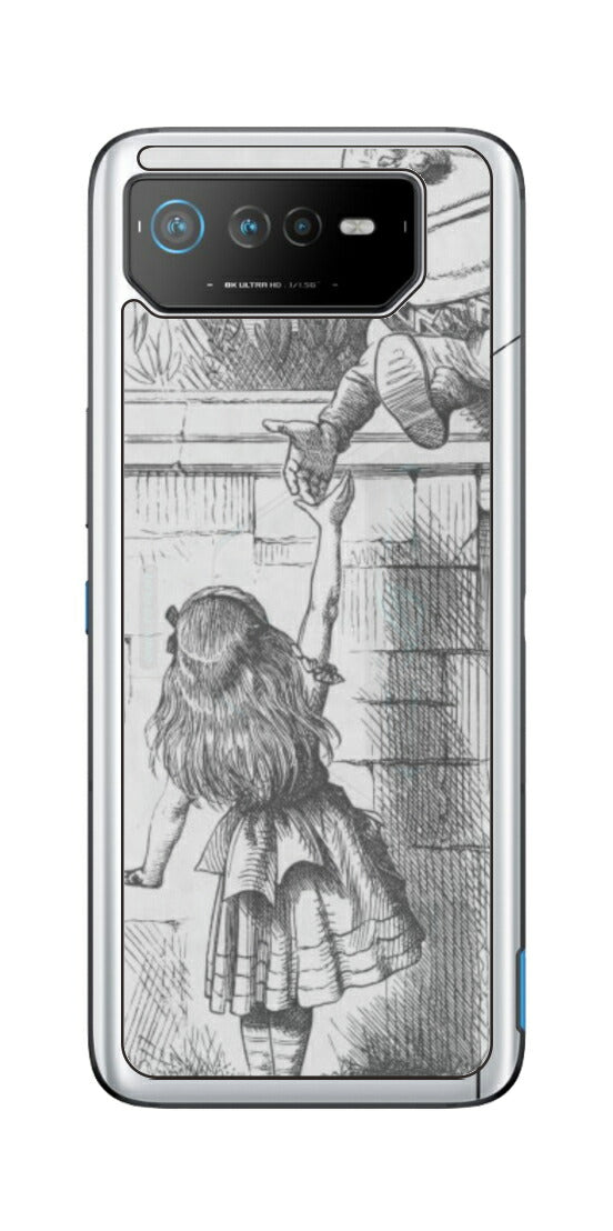 ASUS ROG Phone 6 / ROG Phone 6 Pro用 背面 保護 フィルム 名画プリント ジョン・テニエル （ John Tenniel ) ハンプティ・ダンプティ
