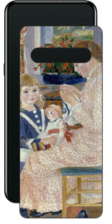 LG V60 ThinQ 5G用 背面 保護 フィルム 名画 プリント ルノワール ヴァルジュモンの午後（ ピエール＝オーギュスト・ルノワール Pierre-Auguste Renoir ）