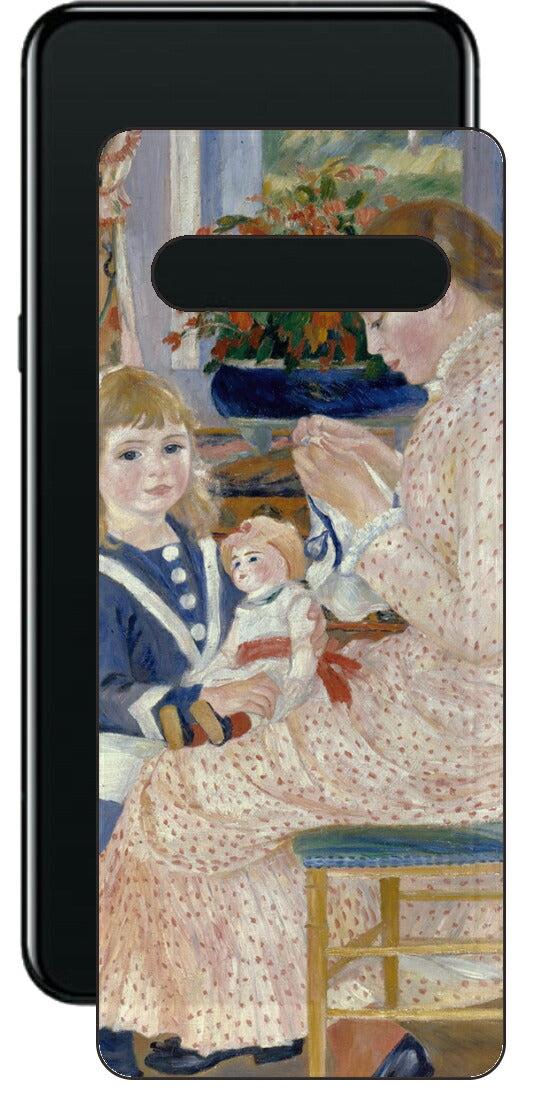 LG V60 ThinQ 5G用 背面 保護 フィルム 名画 プリント ルノワール ヴァルジュモンの午後（ ピエール＝オーギュスト・ルノワール Pierre-Auguste Renoir ）