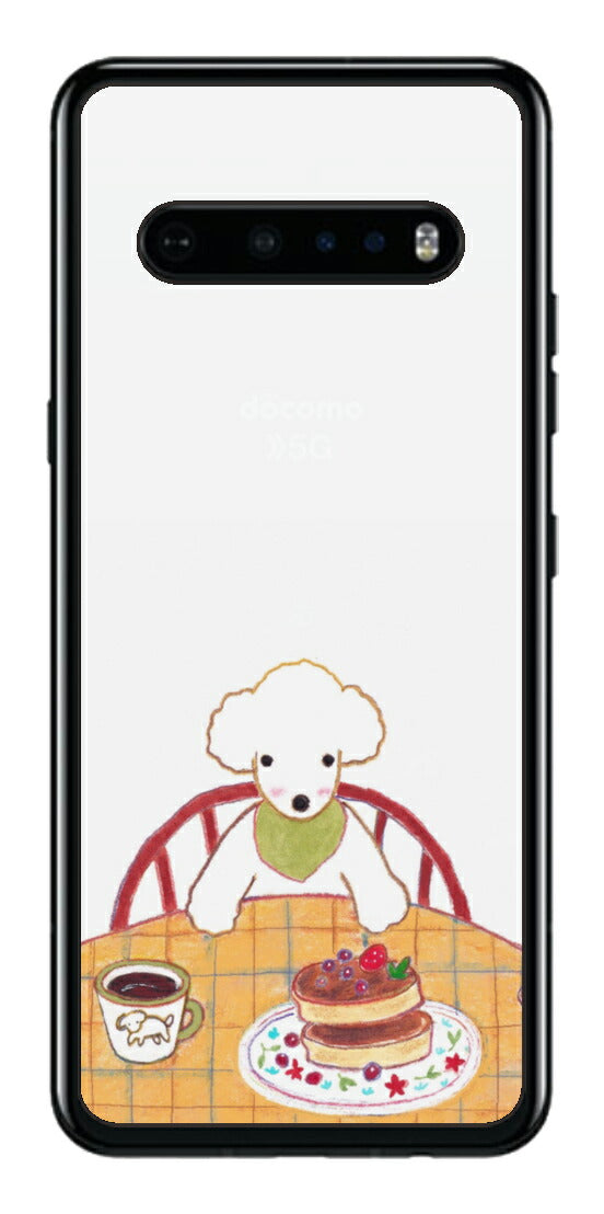LG V60 ThinQ 5G用 【コラボ プリント Design by よこお さとみ 005 】 背面 保護 フィルム 日本製