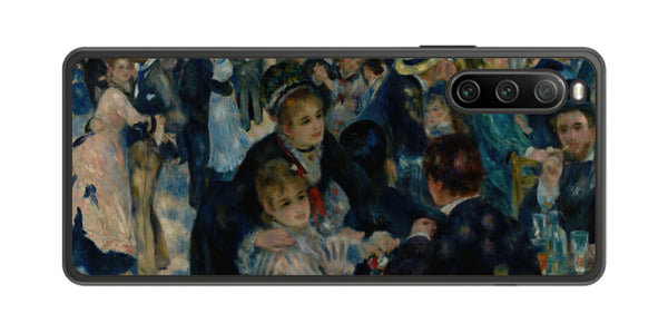 Sony Xperia 10 IV用 背面 保護 フィルム 名画 プリント ルノワール ムーラン・ド・ラ・ギャレット（ ピエール＝オーギュスト・ルノワール Pierre-Auguste Renoir ）