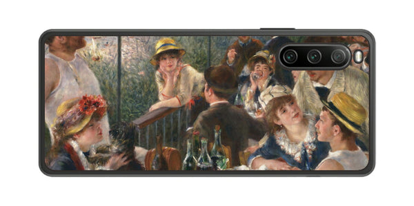 Sony Xperia 10 IV用 背面 保護 フィルム 名画 プリント ルノワール 舟遊びをする人々の昼食（ ピエール＝オーギュスト・ルノワール Pierre-Auguste Renoir ）