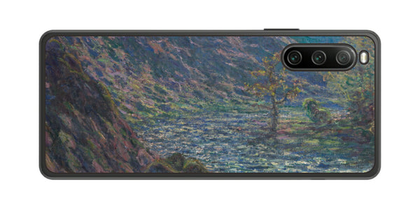 Sony Xperia 10 IV用 背面 保護 フィルム 名画プリント クロード・モネ （ Claude Monet ) 小クルーズ川