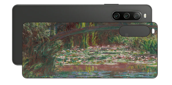 Sony Xperia 10 IV用 背面 保護 フィルム 名画プリント クロード・モネ （ Claude Monet ) 睡蓮の池