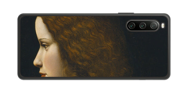 Sony Xperia 10 IV用 背面 保護 フィルム 名画 プリント ダ・ヴィンチ 若い女性の肖像（ レオナルド・ダ・ヴィンチ Leonardo da Vinci ）