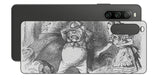 Sony Xperia 10 IV用 背面 保護 フィルム 名画プリント ジョン・テニエル （ John Tenniel ) トゥイードルダム