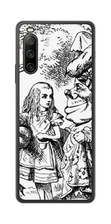 Sony Xperia 10 IV用 背面 保護 フィルム 名画プリント ジョン・テニエル （ John Tenniel ) 侯爵夫人