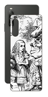 Sony Xperia 10 IV用 背面 保護 フィルム 名画プリント ジョン・テニエル （ John Tenniel ) 侯爵夫人