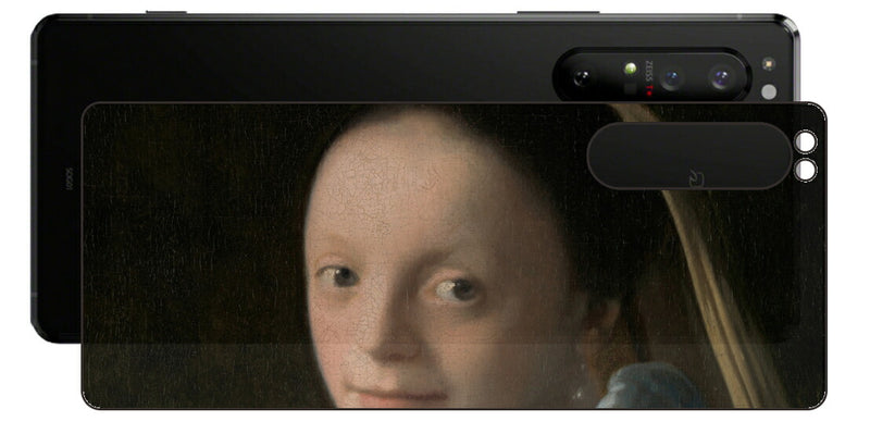 Sony Xperia 1 II用 背面 保護 フィルム 名画 プリント フェルメール 少女 （ ヨハネス・フェルメール Johannes Vermeer ）