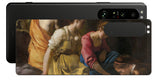 Sony Xperia 1 III用 背面 保護 フィルム 名画 プリント フェルメール ディアナとニンフたち （ ヨハネス・フェルメール Johannes Vermeer ）