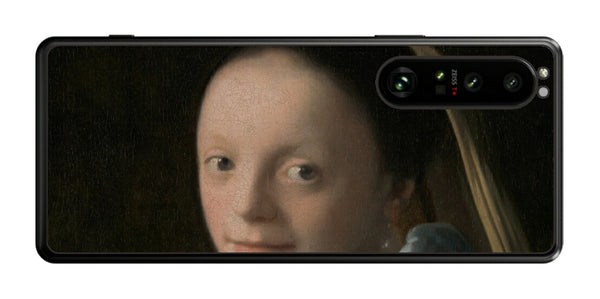 Sony Xperia 1 III用 背面 保護 フィルム 名画 プリント フェルメール 少女 （ ヨハネス・フェルメール Johannes Vermeer ）