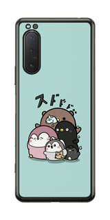 ClearView Sony Xperia 5 II用 【コラボ プリント Design by お腹すい汰 001 】 背面 保護 フィルム 日本製