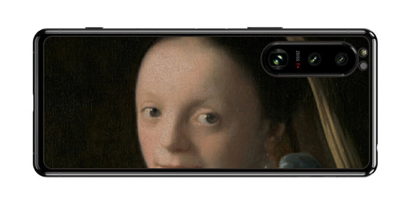 Sony Xperia 5 III用 背面 保護 フィルム 名画 プリント フェルメール 少女 （ ヨハネス・フェルメール Johannes Vermeer ）