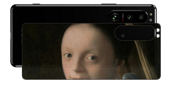 Sony Xperia 5 III用 背面 保護 フィルム 名画 プリント フェルメール 少女 （ ヨハネス・フェルメール Johannes Vermeer ）