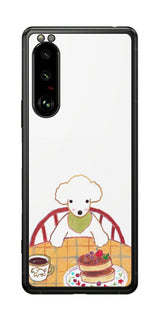 Sony Xperia 5 III用 【コラボ プリント Design by よこお さとみ 005 】 背面 保護 フィルム 日本製