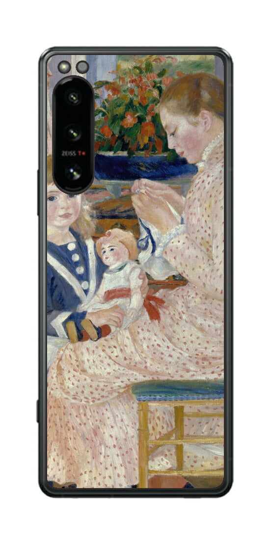 Sony Xperia 5 IV用 背面 保護 フィルム 名画 プリント ルノワール ヴァルジュモンの午後（ ピエール＝オーギュスト・ルノワール Pierre-Auguste Renoir ）