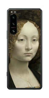 Sony Xperia 5 IV用 背面 保護 フィルム 名画 プリント ダ・ヴィンチ ジネーヴラ・デ・ベンチの肖像（ レオナルド・ダ・ヴィンチ Leonardo da Vinci ）