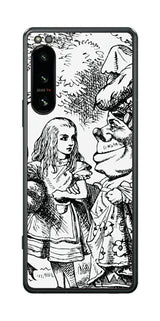 Sony Xperia 5 IV用 背面 保護 フィルム 名画プリント ジョン・テニエル （ John Tenniel ) 侯爵夫人